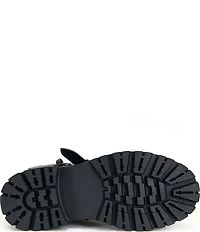 Azalea Wang Spridy Buckle Hardware Chunky Sole Combat Mid Calf Boots