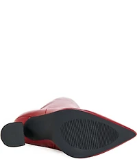 Azalea Wang Stephan Pointed Toe Flare Heel Thigh High Boots