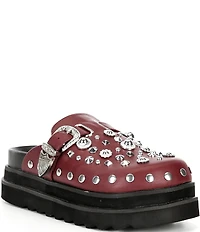 Azalea Wang Swiftly Studded Platform Clogs