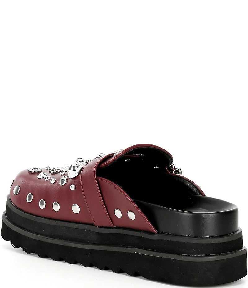 Azalea Wang Swiftly Studded Platform Clogs
