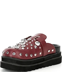 Azalea Wang Swiftly Studded Platform Clogs