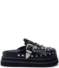 Azalea Wang Swiftly Studded Platform Clogs