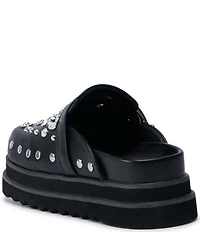 Azalea Wang Swiftly Studded Platform Clogs
