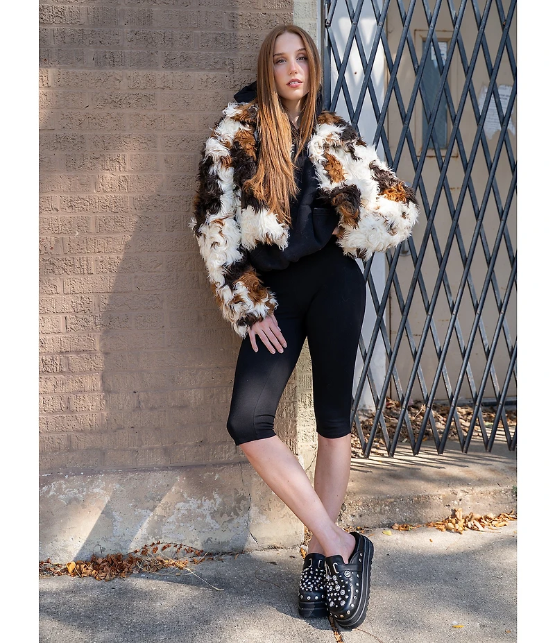 Azalea Wang Swiftly Studded Platform Clogs