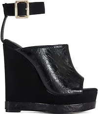 Azalea Wang Tana Ankle Strap Platform Wedge Sandals