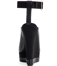 Azalea Wang Tana Ankle Strap Platform Wedge Sandals