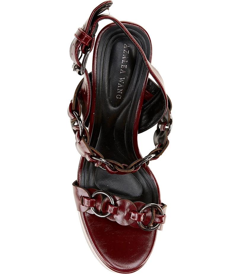 Azalea Wang Tarynn O-Ring Hardware Platform Block Heel Sandals