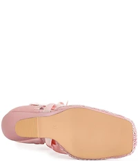 Azalea Wang Tendu Ankle Tie Cantilever Ballerina Pumps