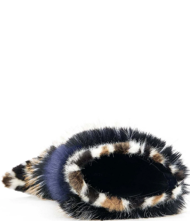 Azalea Wang Upendo Faux Fur Stiletto Pointed Toe Tall Boots