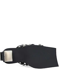 Azalea Wang Vandal Studded Square Toe Slide Sandals