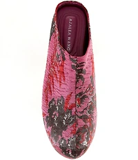 Azalea Wang Vesta Floral Brocade Chunky Platform Clogs