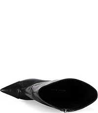 Azalea Wang Vinci Pointed Toe Sculpted Wedge Mid Boots