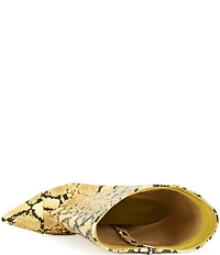 Azalea Wang Vinci Snake Print Slouchy Boots