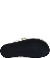 Azalea Wang Virgile Faux Pearl Western Buckle Hardware Mules