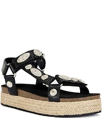 Azalea Wang Watkins Concho Espadrille Platform Sandals