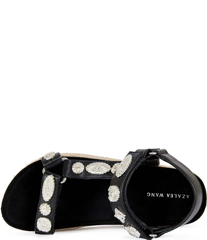 Azalea Wang Watkins Concho Espadrille Platform Sandals