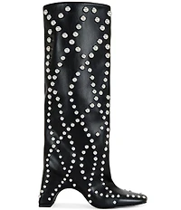 Azalea Wang Wells Studded Tall Boots