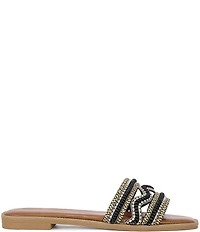 Azalea Wang Wen Rhinestone Slide Sandals