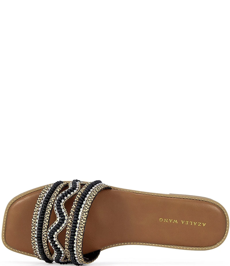 Azalea Wang Wen Rhinestone Slide Sandals