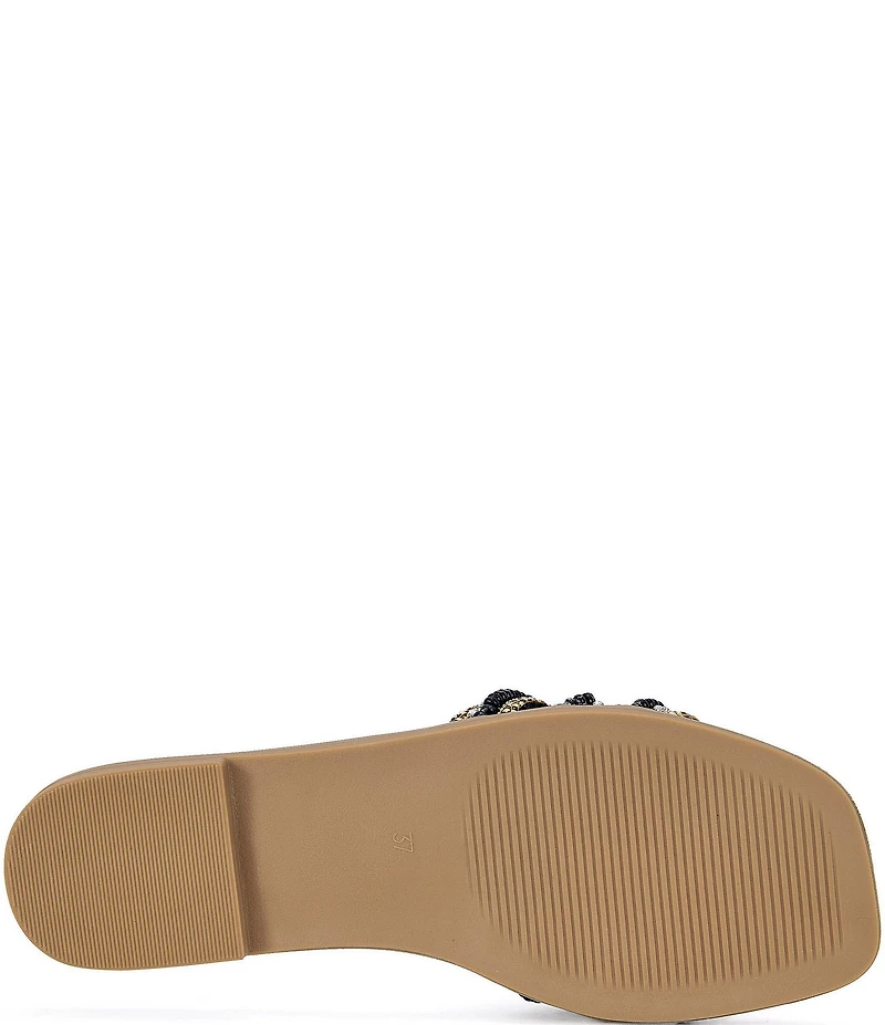 Azalea Wang Wen Rhinestone Slide Sandals