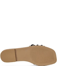 Azalea Wang Wen Rhinestone Slide Sandals