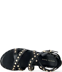 Azalea Wang Whistler Studded Strappy Flat Sandals