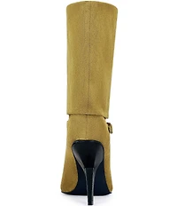 Azalea Wang Winding Faux Suede Ankle Boots