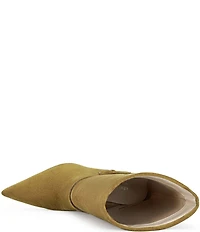 Azalea Wang Winding Faux Suede Ankle Boots