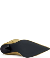 Azalea Wang Winding Faux Suede Ankle Boots