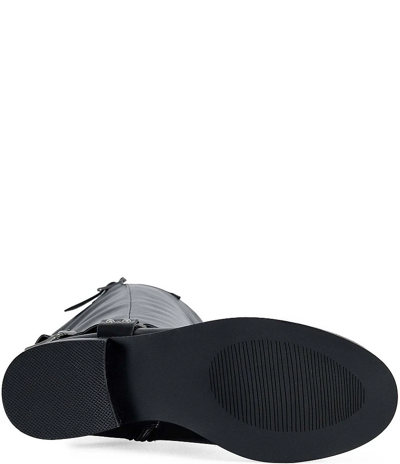 Azalea Wang Xalima Buckled O-Ring Harness Hardware Tall Boots