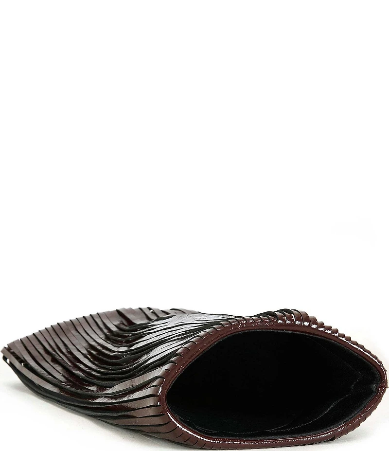 Azalea Wang Xantara Fixed Fringe Tall Boots