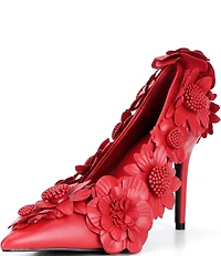 Azalea Wang Zarah Floral Applique Pumps
