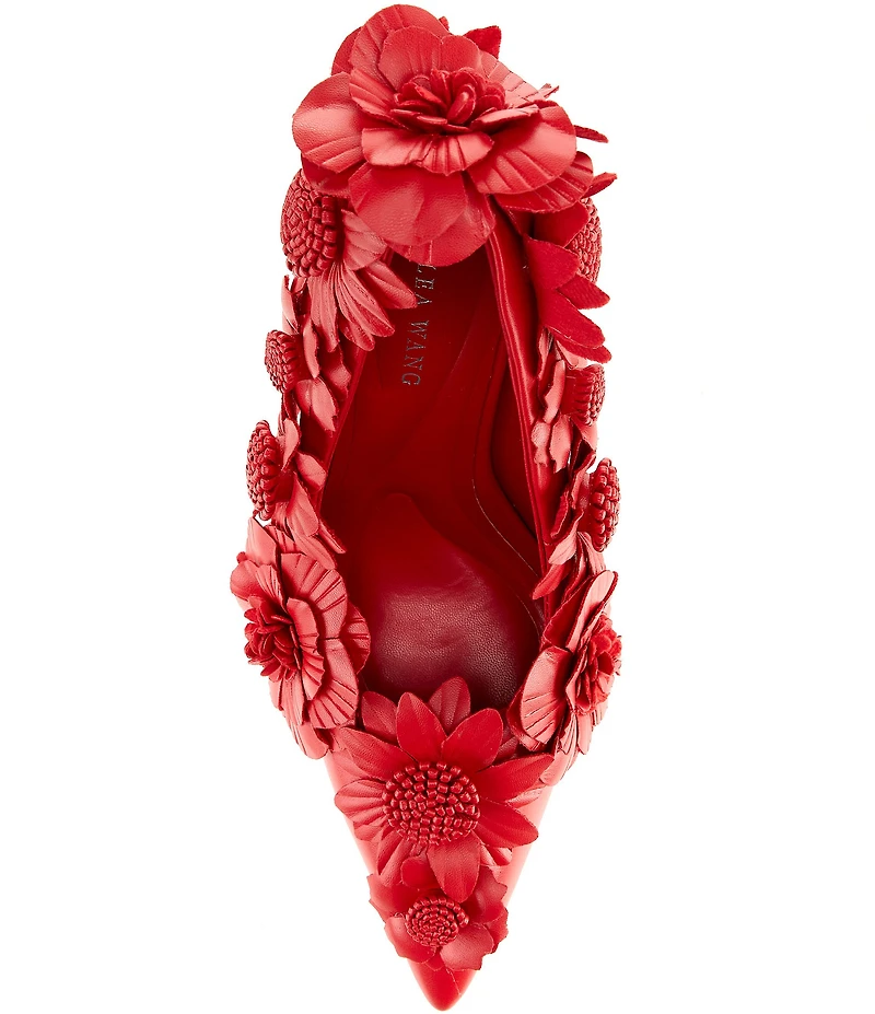 Azalea Wang Zarah Floral Applique Pumps