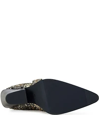 Azalea Wang Zirenne Studded Floral Brocade Western Booties