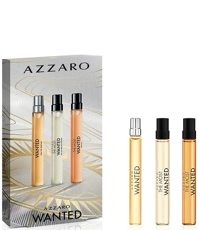 Azzaro Wanted Men's 3-Piece Travel Spray Discovery Set