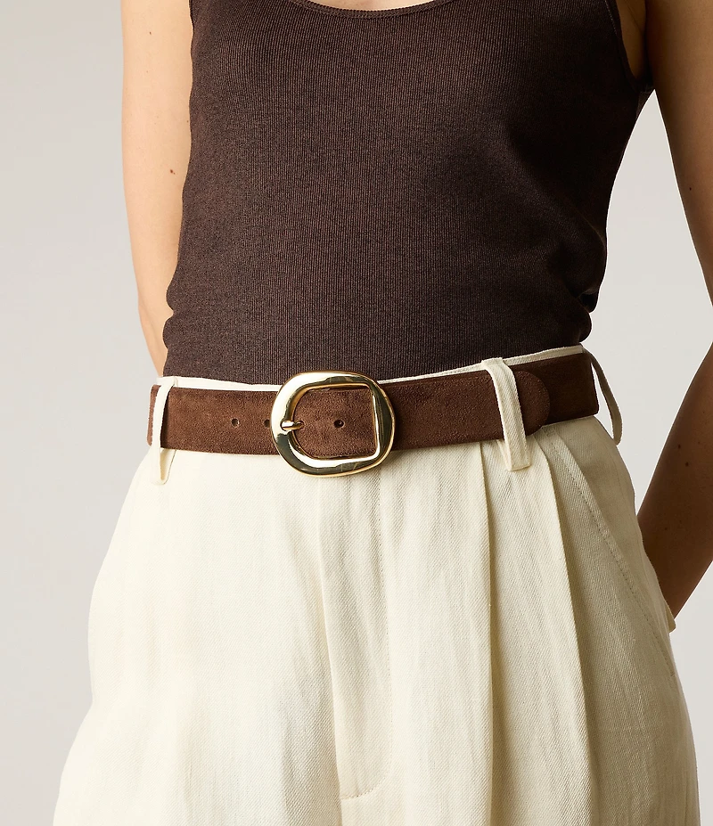 B-Low the Belt 1.5#double; Greyson Suede Belt