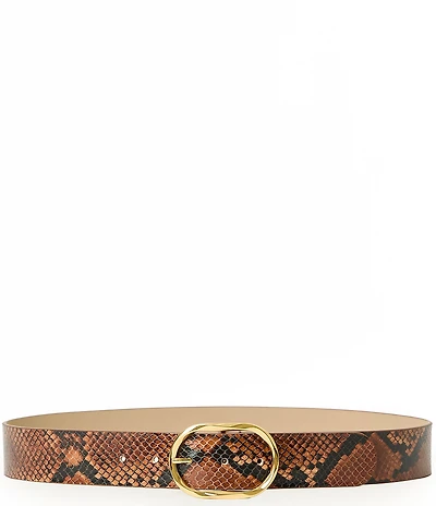 B-Low the Belt 1.5#double; Kyra Python Leather Belt