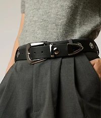 B-Low the Belt 1.57#double; Jordana Mini Moto Leather Belt