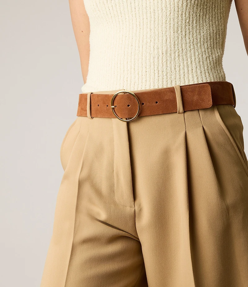 B-Low the Belt 1.75#double; Molly Suede Belt