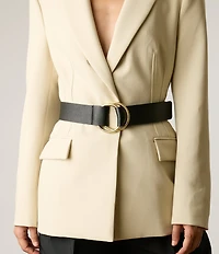 B-Low the Belt 1.75#double; Tumble Leather Wrap Belt