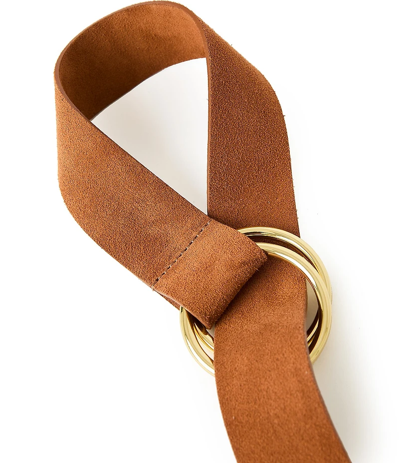 B-Low the Belt 1.75#double; Tumble Suede Wrap Belt