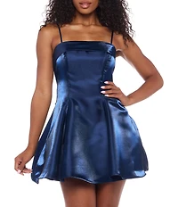 B. Darlin Bow Back A-Line Dress