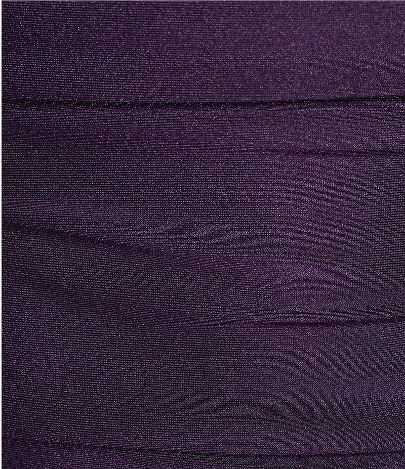 B. Darlin Cowl Neck Shirred Bodycon Dress