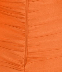 B. Darlin Cowl Neck Shirred Bodycon Dress