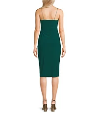 B. Darlin Cowl Neck Sleeveless Midi Dress