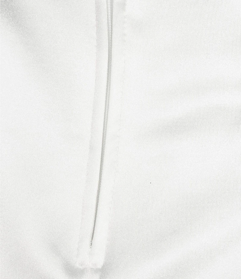 B. Darlin Drape Neck Pleated Side Tail Bodycon Dress