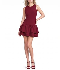 B. Darlin Drop Waist Ruffled Dress