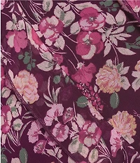 B. Darlin Floral Print Asymmetric Ruffle Dress