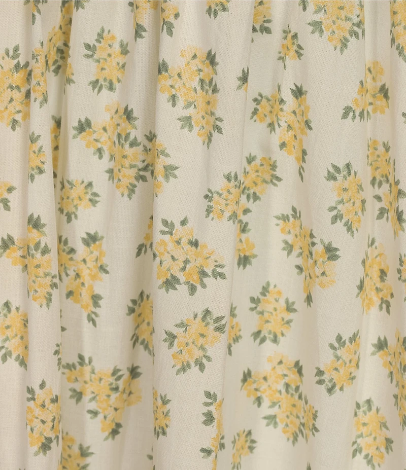 B. Darlin Floral Print Sweetheart Neck Spaghetti Strap Bustier Shirred Midi Dress