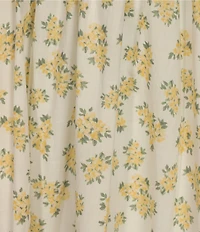 B. Darlin Floral Print Sweetheart Neck Spaghetti Strap Bustier Shirred Midi Dress